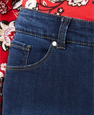 Charter Club Women's Faux-Pearl Trim Jeans Willow Wash Size 16"