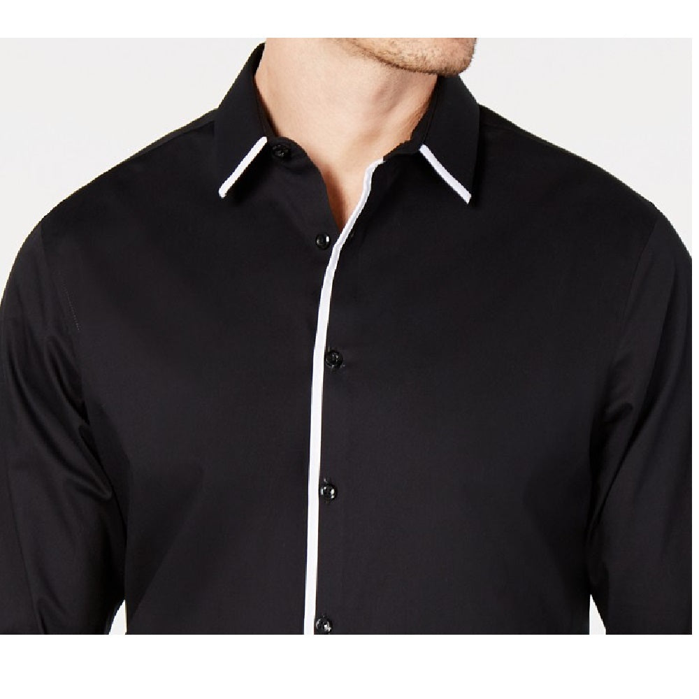 INC International Concepts Men's Victor Shirt Black Size 2 Extra Large