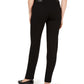 JM Collection Women's Faux-Leather-Trim Ponte-Knit Pants Black Size Medium