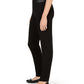JM Collection Women's Faux-Leather-Trim Ponte-Knit Pants Black Size Medium