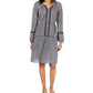 Style & Co Women's Printed Split-Neck A-Line Dress Black Size Small