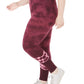 Ideology Women's Plus Size Tie Dyed Leggings Red Passion Size Extra Large
