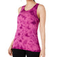 Ideology Women's Tie-Dyed Lattice-Back Tank Top Sweet Tart Size Small