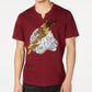 INC International Concepts Men's Lightning Tiger Graphic T-Shirt Wine Size Small