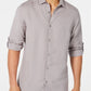Alfani Men's Platoon Linen Shirt Gray Size XXX-Large