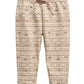 First Impressions Toddler Boys Geo-Print Jogger Pants Beige Size 24 Months