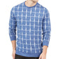 Alfani Men's Textured Grid Pullover Jacquard Blue Size Extra Large