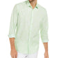 Alfani Men's Classic-fit Abstract Plaid Shirt Lime Oxide Size Small