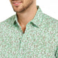 Alfani Men's Classic-Fit Lizard-Print Shirt Fresh Clover Size Large