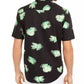 Alfani Men's Classic-Fit Abstract Floral-Print Shirt  Black