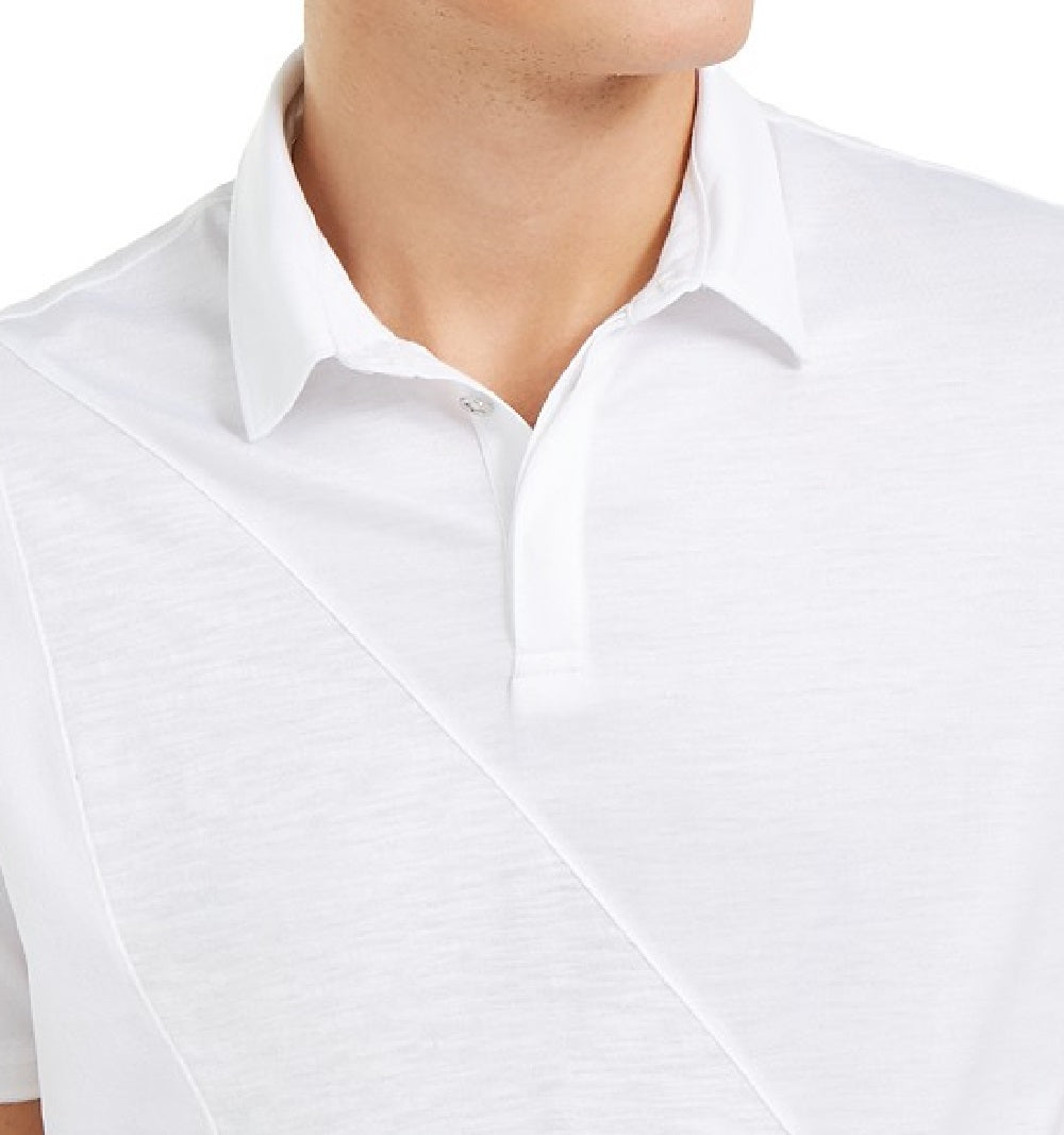 INC Men's Fountain Polo Shirt White Size 3 Extra Large