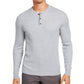 Tasso Elba Men's Luxe Henley Shirt Grey Size 2 Extra Large