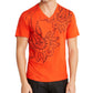 INC International Concepts Men's Finalized Paisley T-Shirt Orange Size Small