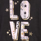 Epic Threads Big Girls Love T-Shirt Black Size Extra Large
