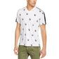 INC International Concepts Men's Skull Graphic V-Neck T-Shirt White Size Large