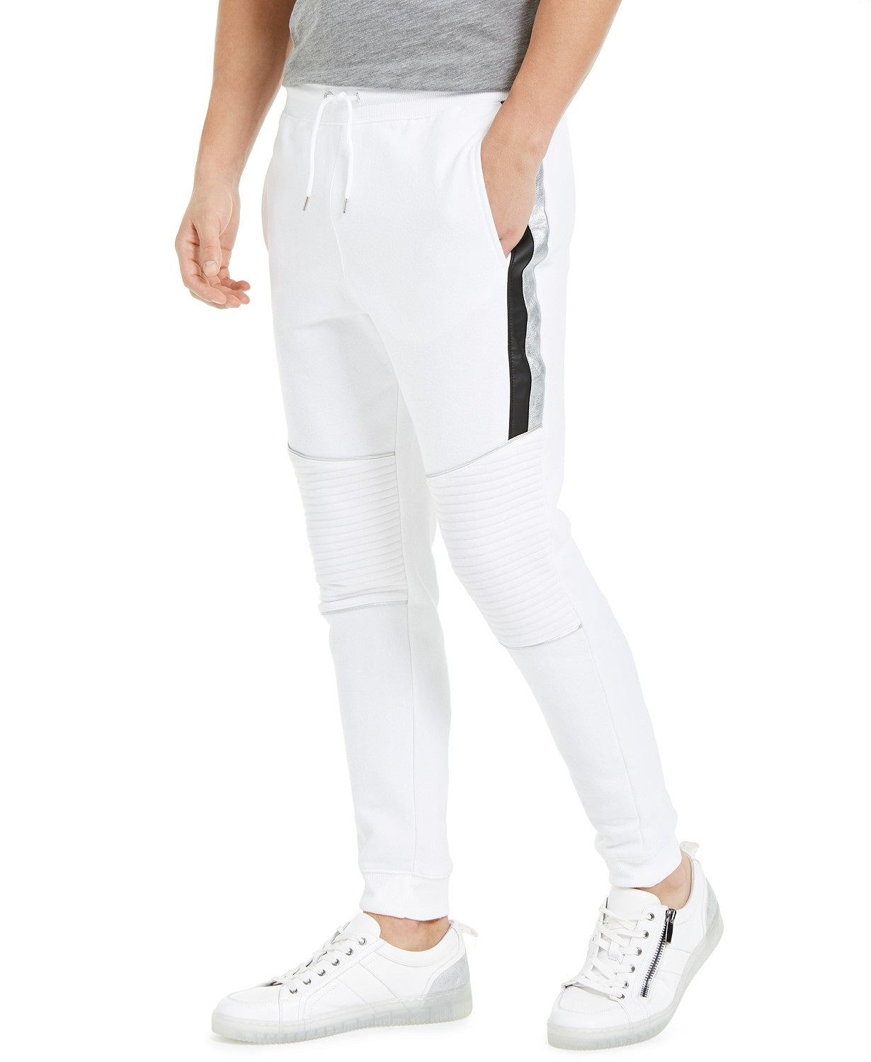 INC International Concepts Men's Portrait Jogger Pants White Size Small