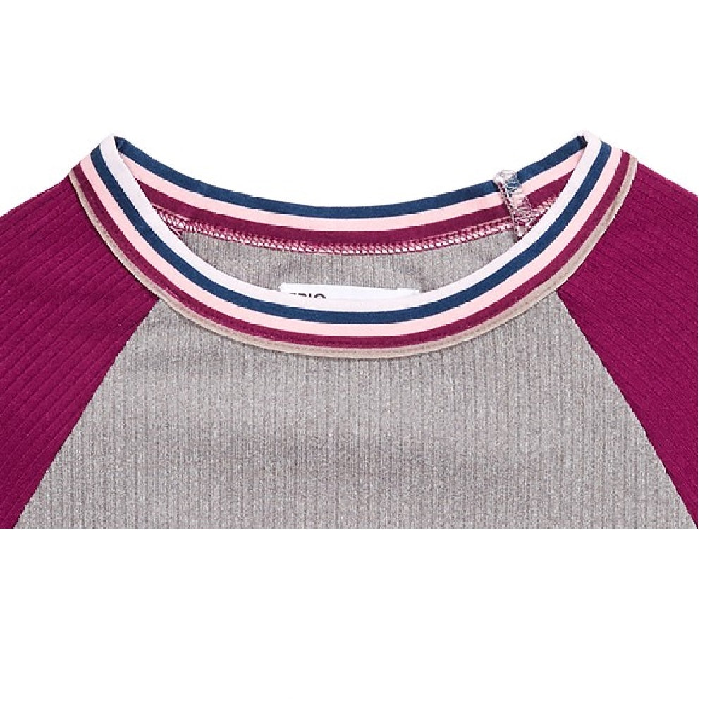 Epic Threads Big Girls Colorblocked Top Grey Size Extra Large