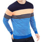 Club Room Men's Striped Crewneck Sweater Cosmic Crunch Size Small