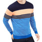 Club Room Men's Striped Crewneck Sweater Cosmic Crunch Size Extra Large