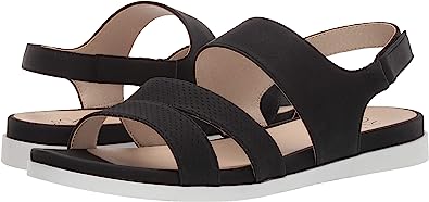Lifestride Women'S Ashley 2 Flat Sandal Black Size 7 Narrow Us