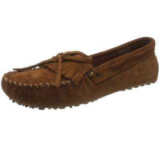 Minnetonka Women's Kilty Driving Moccasin Brown Size 5.5 B Medium US