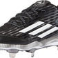 adidas Men's PowerAlley 3 Baseball Shoes Black/White Size 14 D Medium US