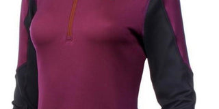 Mizuno Women's Breath Thermo Half Zip Purple Size Large