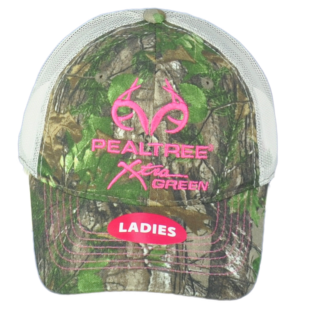 Team Realtree Ladies Women Camouflage Outdoors Logo Mesh Adjustable Hat Cap