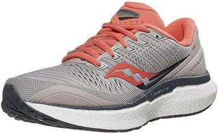 Saucony Women's Triumph 18 Running Shoes Moonrock/Coral