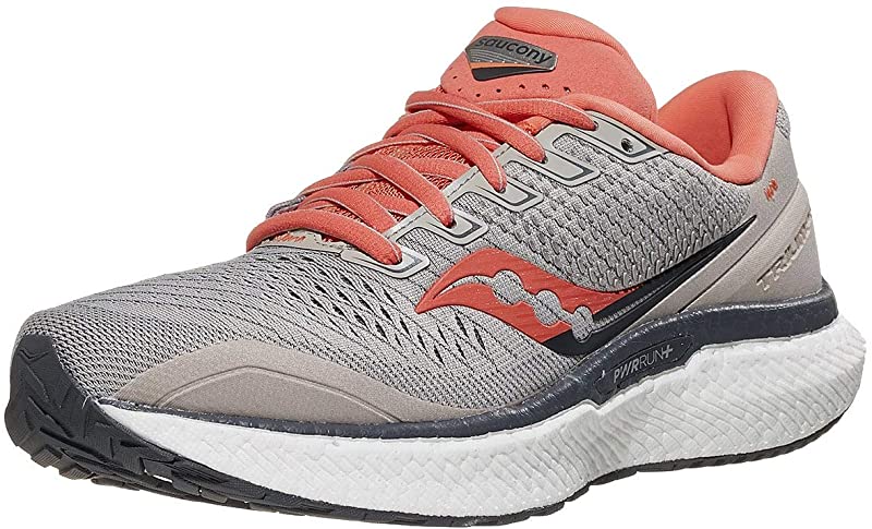 Saucony Women's Triumph 18 Running Shoes Moonrock/Coral
