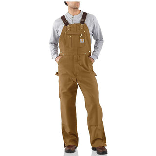 Carhartt Men's Zip-To-Thigh Bib Overall - Carhartt Brown
