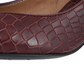 Vionic Women's Kit Josie Kitten Heels Wine Croc