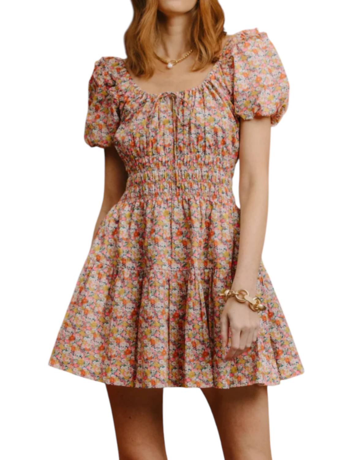 Love The Label - Nicola Floral Pattern Mini Dress