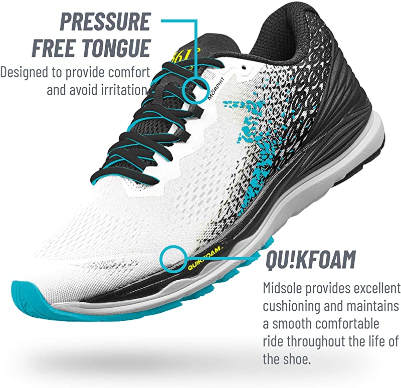 361 Degrees Unisex Meraki 3 Running Shoe White/Scuba Blue Size 11.5 D(M) US