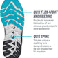361 Degrees Unisex Meraki 3 Running Shoe White/Scuba Blue Size 12 D(M) US