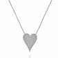 Diana M Jewels - 0.44 Cts Diamond Heart-shaped Pendant