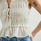 Mustard Seed - Smocked Tie Top