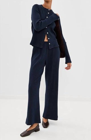 Donni. - Sweater Rib Simple Pants