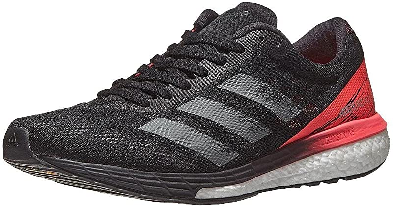 adidas Women's Adizero Boston 9 Running Shoes Black/Signal Pink