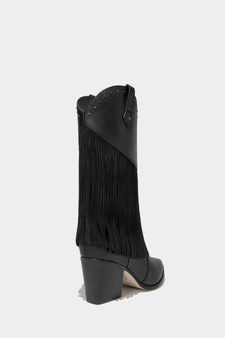Dante Shoes - Women's Leather Fringe Boots