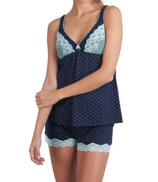 Twelve Eighty Eight - Ivania Spaghetti Strap Camisole And Boxer Pajama Set