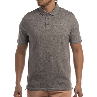 Jeremiah Men's Adler Twist Yarn Jersey Polo - Medium - Pewter