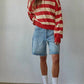 By Together - Striped Rugby Half Button Up Tee