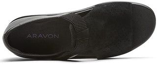Aravon Women's Duxbury T-Strap Comfort Sandal Black