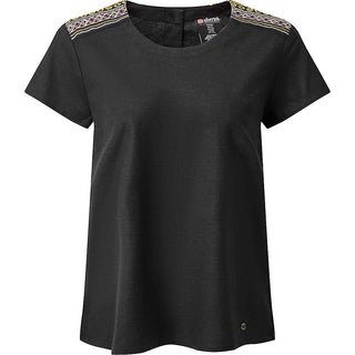 Sherpa Women's Kiran Embroidery Top - Black