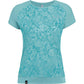 Salewa Women's Pedroc Print Dry Short Sleeve Shirt - Large - Canal Blue