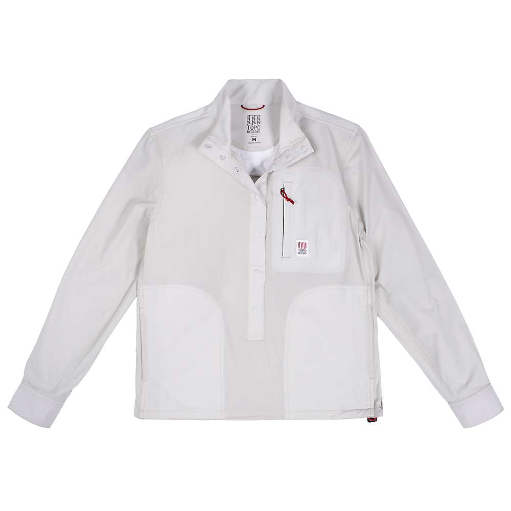 topo-designs-womens-grey-tech-popover-shirt-small