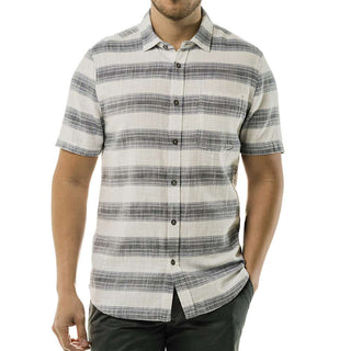 Jeremiah Men's Douglas Short Sleeve Twill Stripe Shirt