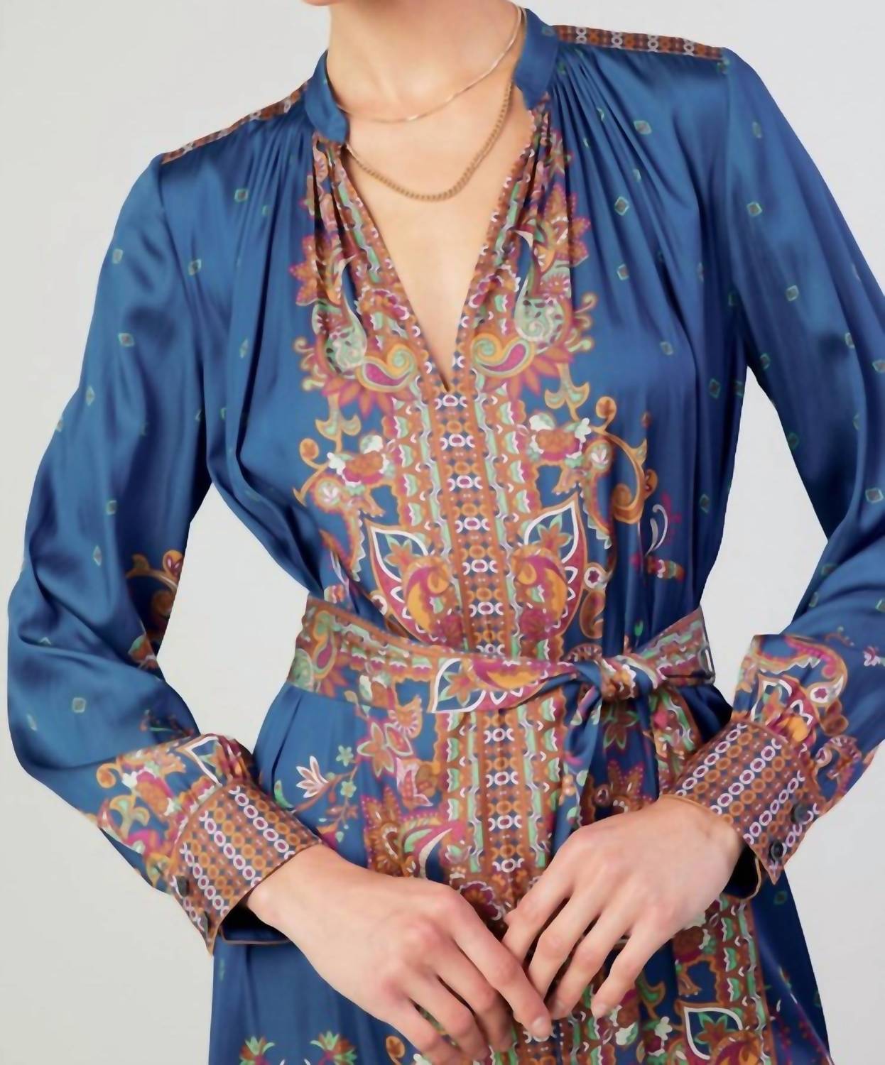 Current Air - Paisley Printed Midi Dress