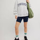 Free People - Victory Pullover Top And High-rise Slim Biker Short Set